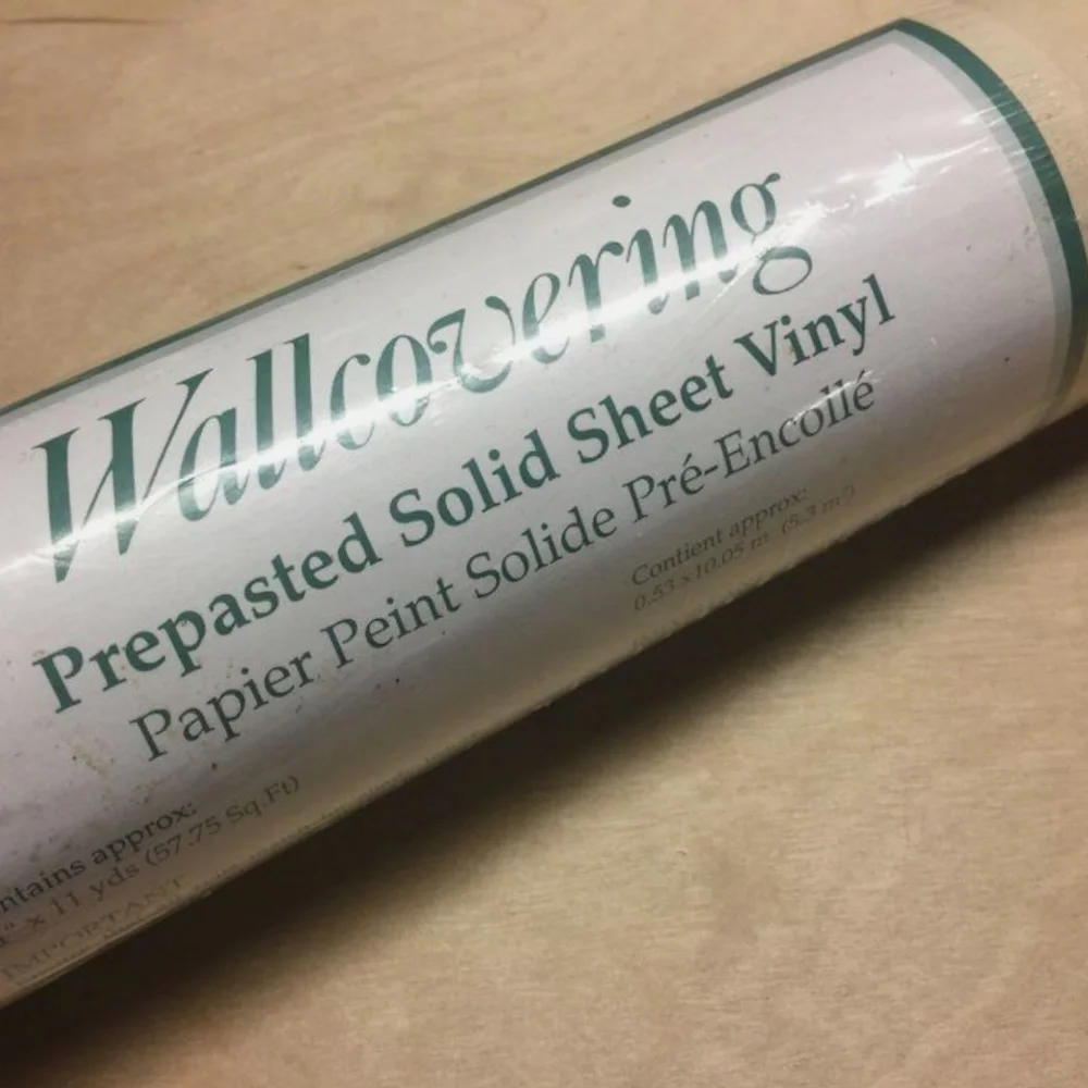 3/$40 New/Sealed Roll Neutral BREWSTER Prepasted Vinyl Wallpaper/Covering Beige